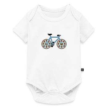 Donut Bike donut bike - cool design - Baby Premium short-sleeve bodysuit - white - Front