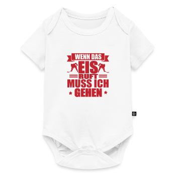 Hockey sur glace - Body à manches courtes Premium Bébé - blanc - Devant