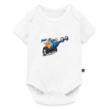 Hotrod Rennauto Amerika Shirt - Baby Premium Kurzarmbody - Weiß - Vorne