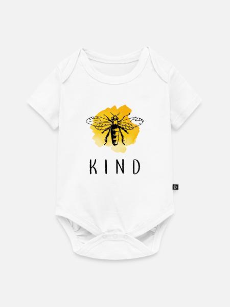 Biene Art - Baby Premium Kurzarmbody - Weiß