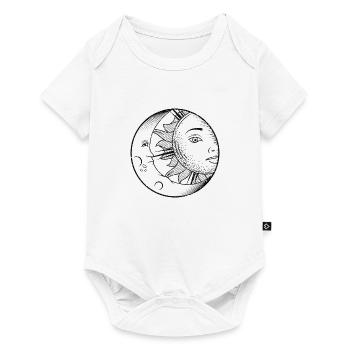 Moon Sun Sun and Moon Good night both day and night - Baby Premium short-sleeve bodysuit - white - Front