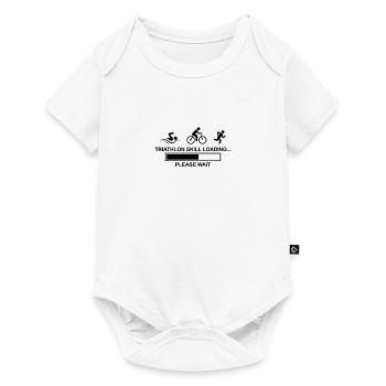 Chargement des compétences en triathlon ... veuillez patienter - Body à manches courtes Premium Bébé - blanc - Devant