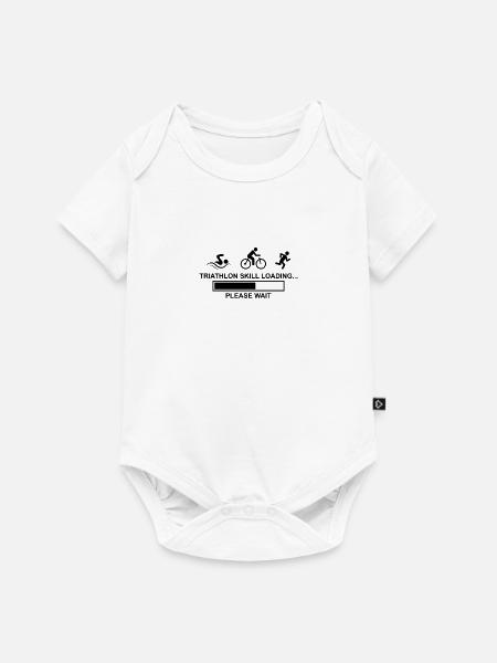 Triathlon skill loading... please wait - Baby Premium Kurzarmbody - Weiß