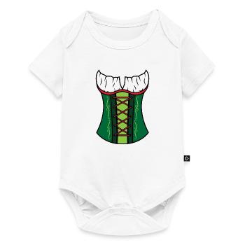 Frauen Dirndl München Bayern - Baby Premium Kurzarmbody - Weiß - Vorne