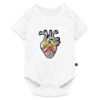 Le battement de coeur du copain avec des maillets et des fers. - Body à manches courtes Premium Bébé - blanc - Devant