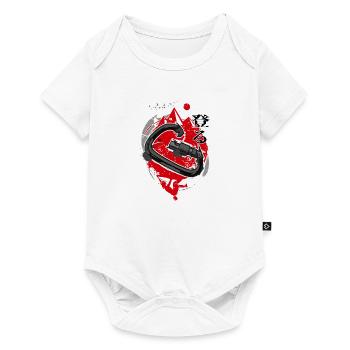Climbing carabiner Japan climbing - Baby Premium short-sleeve bodysuit - white - Front