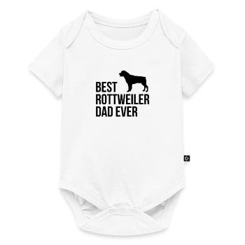 Rottweiler Design pour Hommes Garçons - Meilleur Rottweiler - Body à manches courtes Premium Bébé - blanc - Devant
