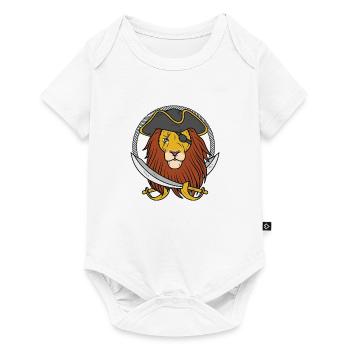 Lion pirate - Baby Premium short-sleeve bodysuit - white - Front