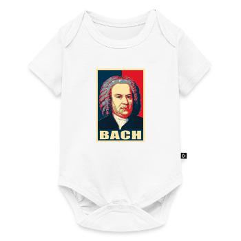 Bach Propagande Pop Art - Body à manches courtes Premium Bébé - blanc - Devant