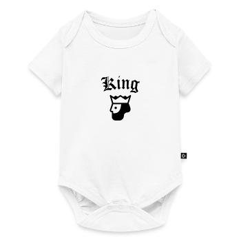 King - Baby Premium short-sleeve bodysuit - white - Front