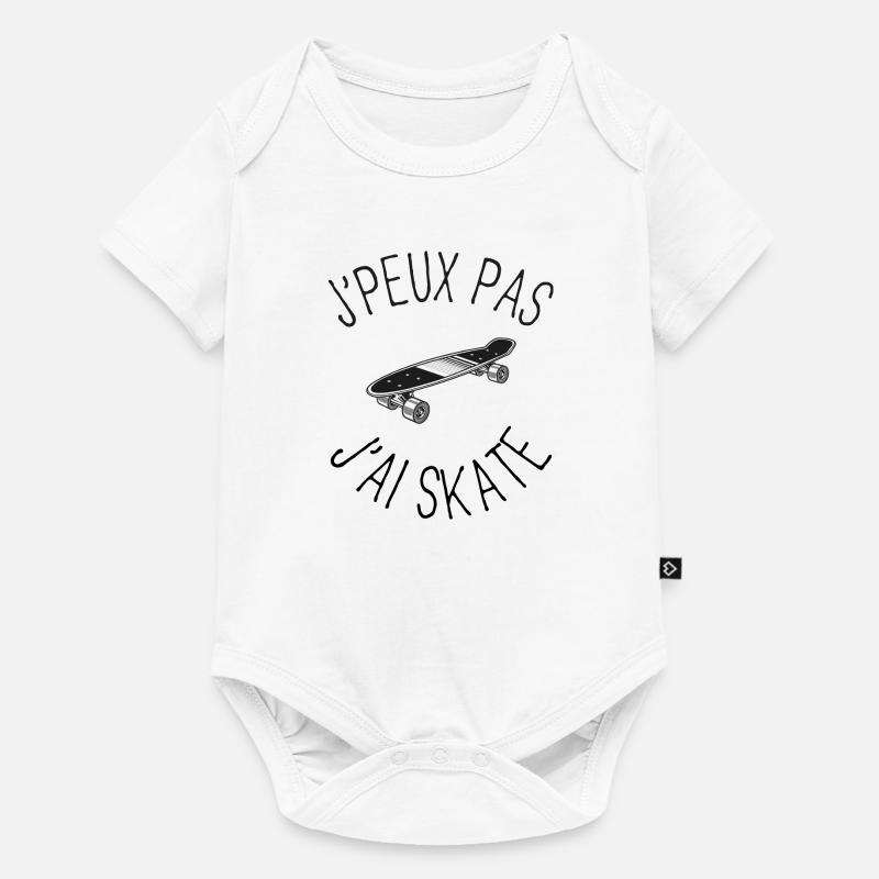 J'peux pas, j'ai skate - Body à manches courtes Premium Bébé - blanc