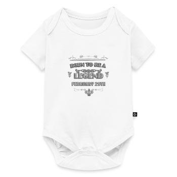 Born as a legend on February 29th - Baby Premium short-sleeve bodysuit - white - Front