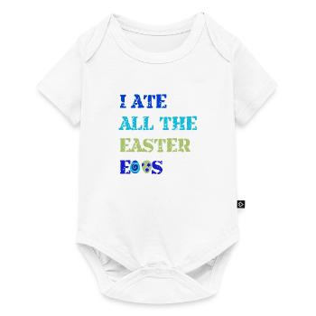 Funny Easter saying - Baby Premium short-sleeve bodysuit - white - Front