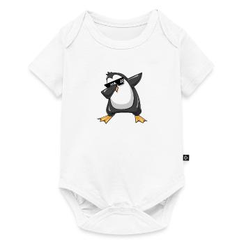 Dabbing Penguin, Cool Dab Dance Cartoon, Dancing - Body à manches courtes Premium Bébé - blanc - Devant