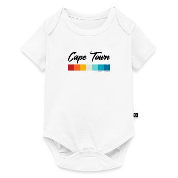 Vintage 70s 80s Style Cape Town South Africa Retro - Body à manches courtes Premium Bébé - blanc - Devant