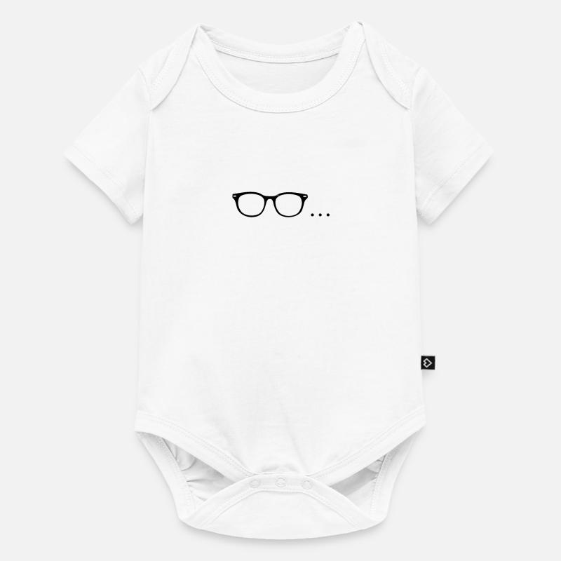 Brille... - Baby Premium Kurzarmbody - Weiß