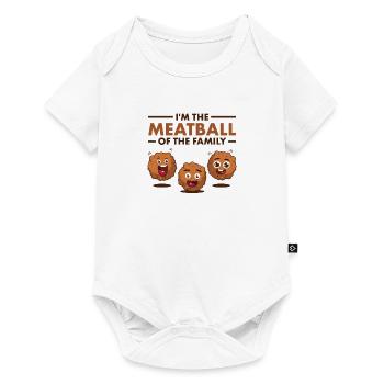 Je suis la boulette de viande de la famille - Body à manches courtes Premium Bébé - blanc - Devant