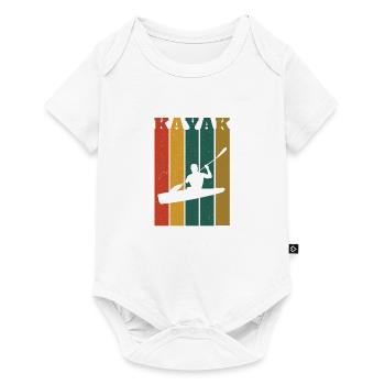 Kayak, conception de kayak - style vintage - Body à manches courtes Premium Bébé - blanc - Devant