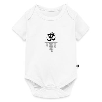 Om Mani Padme Hum Bouddhisme Méditation Lifestyle - Body à manches courtes Premium Bébé - blanc - Devant