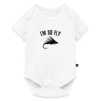 Humour de pêche à la mouche - I'm So Fly - Body à manches courtes Premium Bébé - blanc - Devant