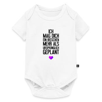 Ich mag dich bisschen mehr Romantisches Geschenk - Baby Premium Kurzarmbody - Weiß - Vorne
