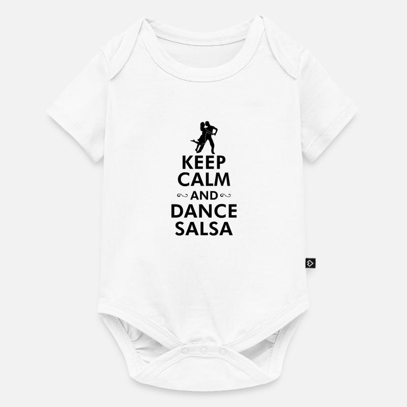 DANCE SALSA - Baby Premium Kurzarmbody - Weiß