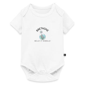 Breton Brittany - bzh - beautiful rebel - femmebzh - Baby Premium short-sleeve bodysuit - white - Front
