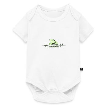 Heartbeat nature frog - Baby Premium short-sleeve bodysuit - white - Front