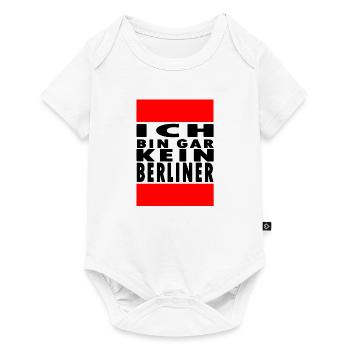 berlin hauptstadt lebt lustiger touristen spruch - Baby Premium Kurzarmbody - Weiß - Vorne