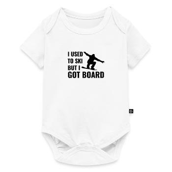 Cadeau drôle pour un snowboardeur - Body à manches courtes Premium Bébé - blanc - Devant