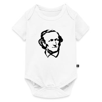 Richard Wagner Schwarz Weiß - Body à manches courtes Premium Bébé - blanc - Devant