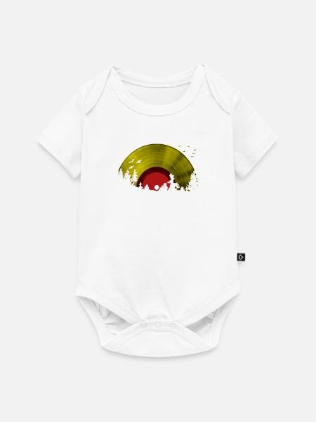 Lp Vinyl Sunset - Premium kortærmet baby-body  - hvid