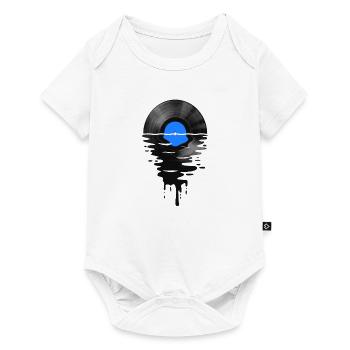 VinilLPRekord Sunset Blau Merch - Body à manches courtes Premium Bébé - blanc - Devant