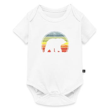 ours Sunset - Body à manches courtes Premium Bébé - blanc - Devant