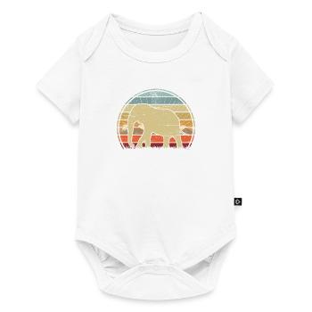 Elephant Sunset - Baby Premium short-sleeve bodysuit - white - Front