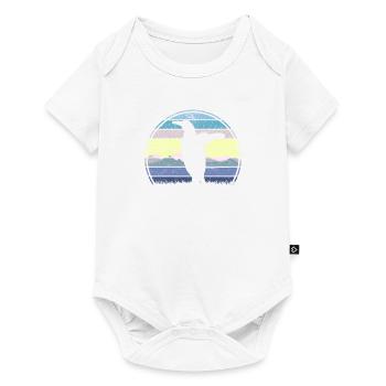 Penguin Sunset - Baby Premium Kurzarmbody - Weiß - Vorne