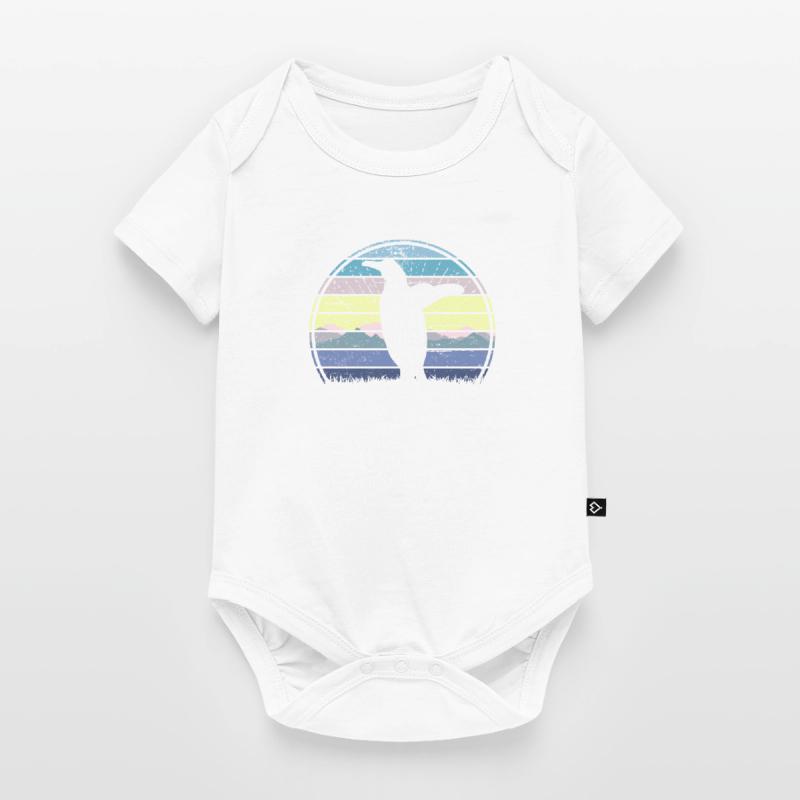 Penguin Sunset Baby Premium Kurzarmbody