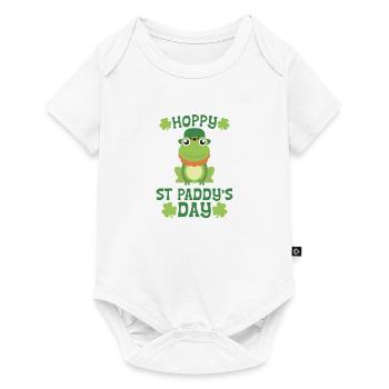 HOPPY St Paddy’s Day Grenouille - Body à manches courtes Premium Bébé - blanc - Devant