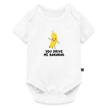 Tu me conduis BANANAS Kawaii - Body à manches courtes Premium Bébé - blanc - Devant