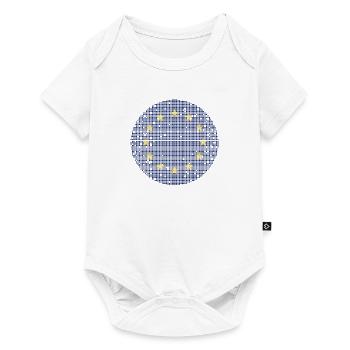 Drapeau de l’Europe EU Euro Drapeau européen - Body à manches courtes Premium Bébé - blanc - Devant