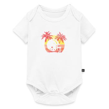 Casco de fútbol americano Sunset de verano de los - Body à manches courtes Premium Bébé - blanc - Devant