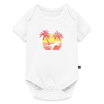 Fútbol Girlie Girl Saving Sunset Sunset de los 80 - Body à manches courtes Premium Bébé - blanc - Devant