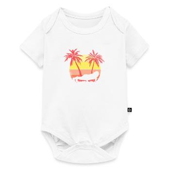 Push Up Cross Training Girl Sunset Sunset Sunset - Body à manches courtes Premium Bébé - blanc - Devant
