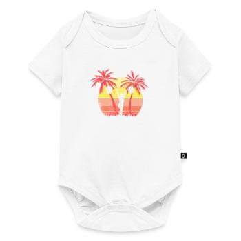 Levantamiento de pesas Girl Girl Sunset Sunset - Body à manches courtes Premium Bébé - blanc - Devant