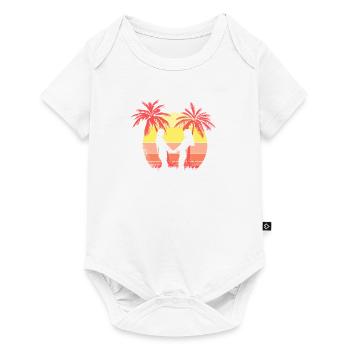 Lesbian Romantic Couple Holding Hands Summer - Baby Premium short-sleeve bodysuit - white - Front
