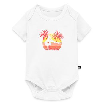 Gimnasta Mujer Sunset Sunset 80 - Body à manches courtes Premium Bébé - blanc - Devant