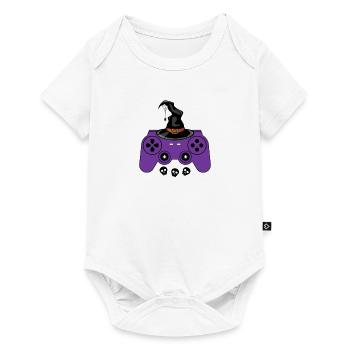 Halloween Controller Jeu vidéo Gamer - Body à manches courtes Premium Bébé - blanc - Devant