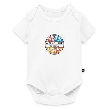 Melbourne Florida Palm Tree Stylish Vacation - Baby Premium short-sleeve bodysuit - white - Front