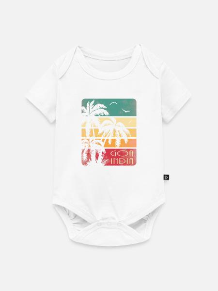 Goa Indien - Baby Premium Kurzarmbody - Weiß