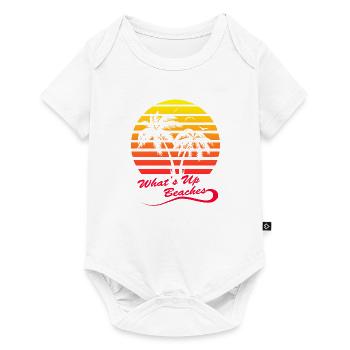 Whats Up Beaches - Baby Premium short-sleeve bodysuit - white - Front